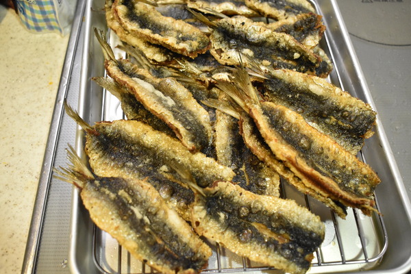 鰯の唐揚梅紫蘇ソース (8)