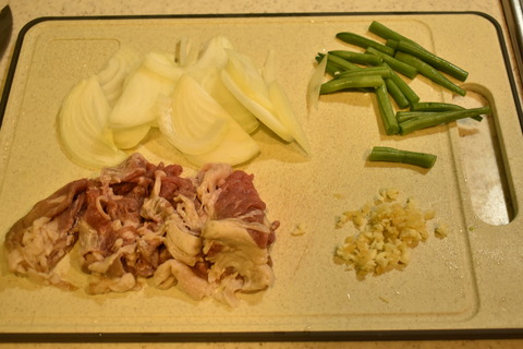 牛肉といんげんのカレー炒め煮 (2)