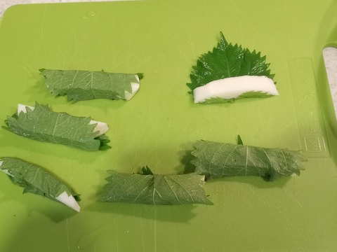 長芋の紫蘇巻き天 (3)