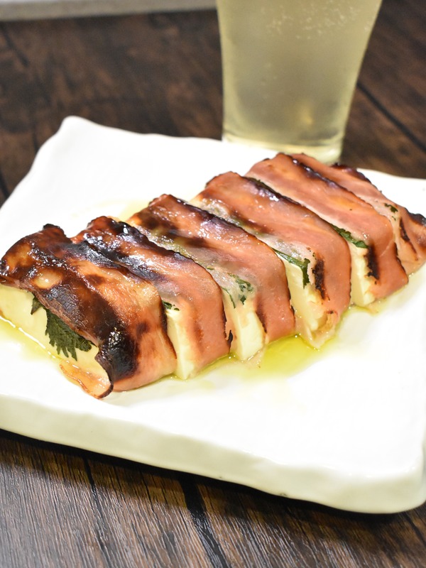 豆腐のベーコン巻き (2)