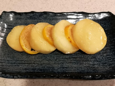 大根の柚子味噌漬け (8)