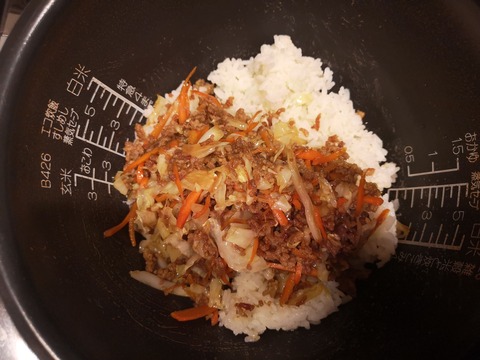 キャベツたっぷり混ぜご飯 (6)