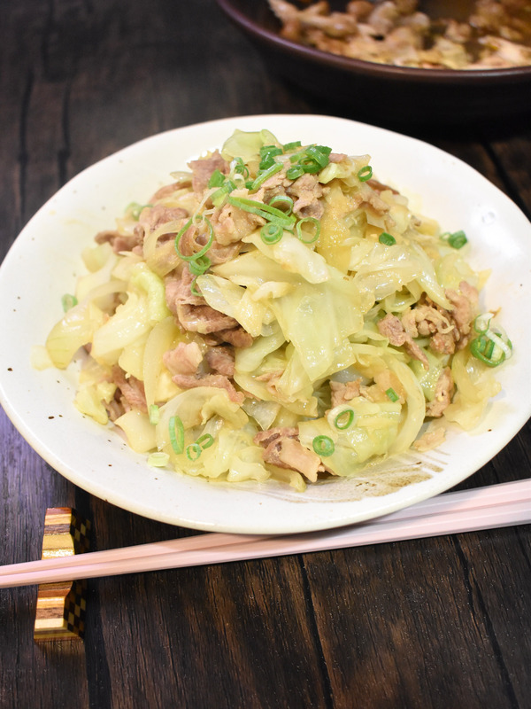 豚肉とキャベツの味噌炒め (2)
