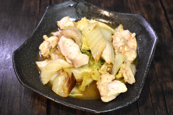 鶏むね肉と白菜のピリ辛炒め (5)