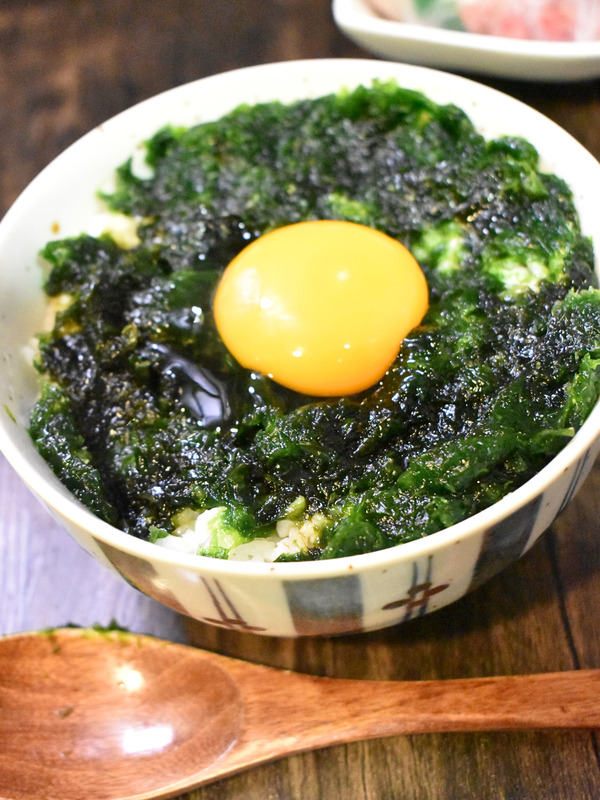 生の青海苔丼 (2)