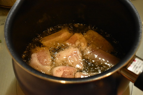 豚肉唐揚のバルサミコ和え (5)