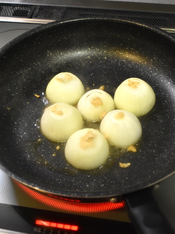 新玉ねぎの唐辛子焼き (3)