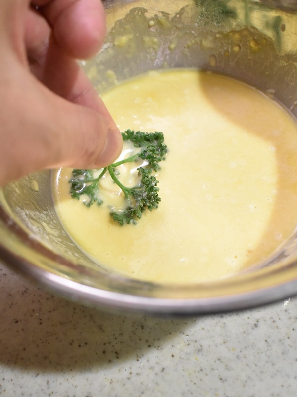 パセリの天ぷら (4)