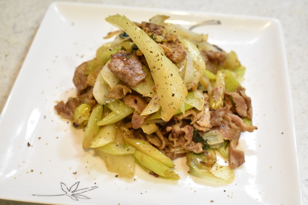 豚肉の香味野菜炒め (8)