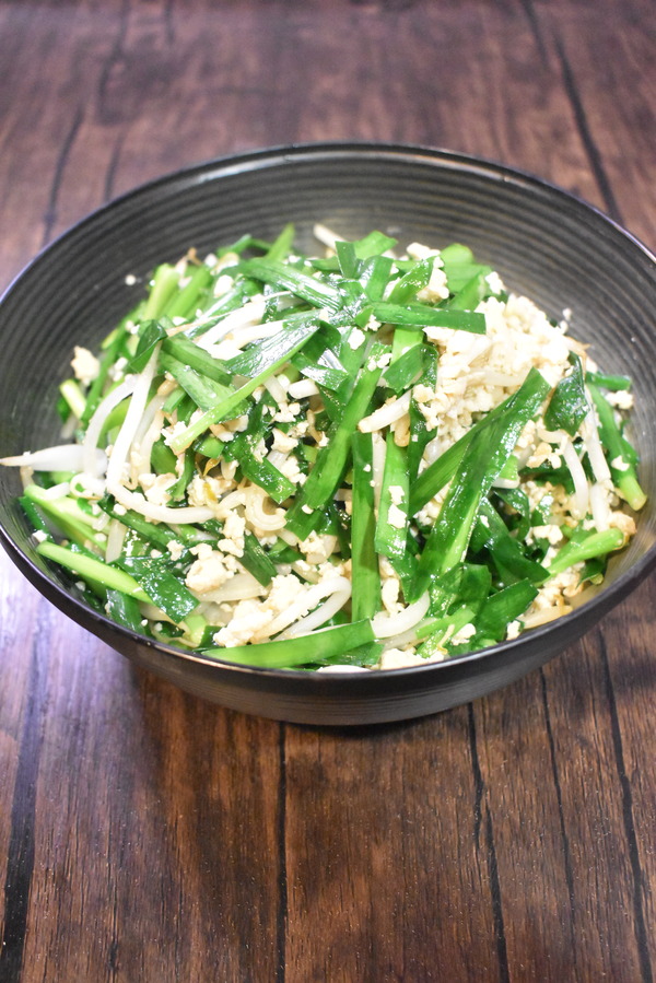 ニラと鶏ひき肉の中華炒め (5)