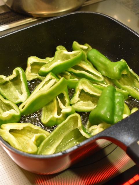 揚げ野菜のウスターソース炒め (4)