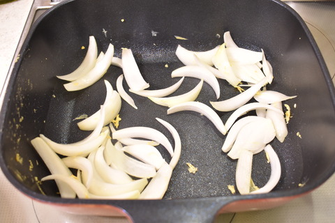 新玉ねぎとトマトの卵炒め (5)