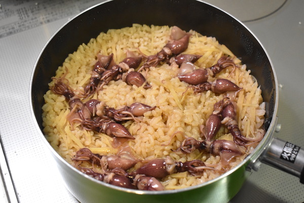 ホタルイカの炊き込みご飯 (5)