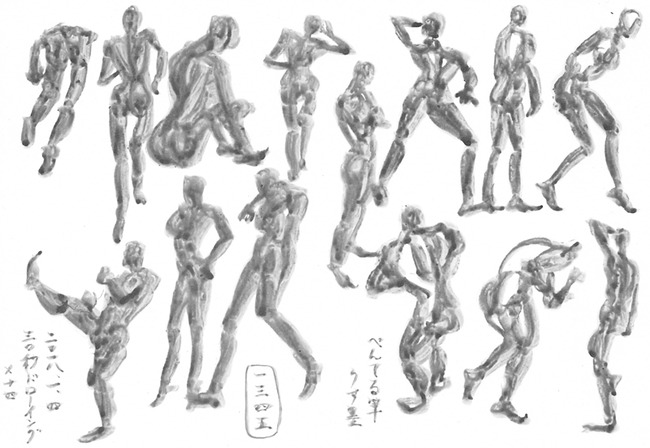 30秒ドロー 一発描き クロッキー お絵描き練習日記