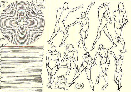 30秒ドロー 一発描き クロッキー お絵描き練習日記