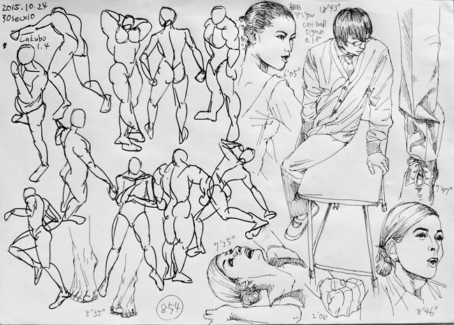 1日1枚ペースから抜け出せない お絵描き練習日記