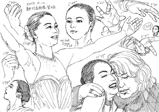 30秒ドロー 一発描き クロッキー お絵描き練習日記