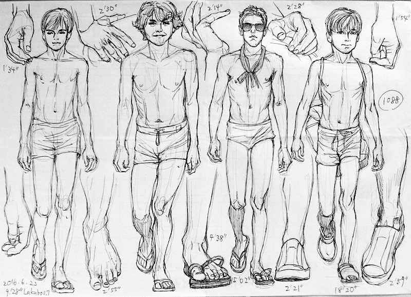 少年とか細身男性とか練習 お絵描き練習日記 少年とか細身男性とか練習 お絵描き練習日記