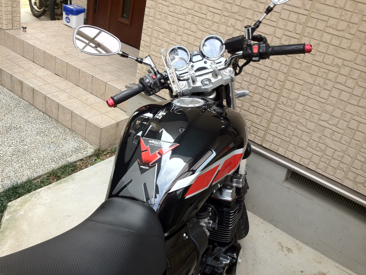 xjr400タンク　4hm rh02j 後期 XJR400R RH02J・4HM後期 RZスタイル タンクライン ステッカー