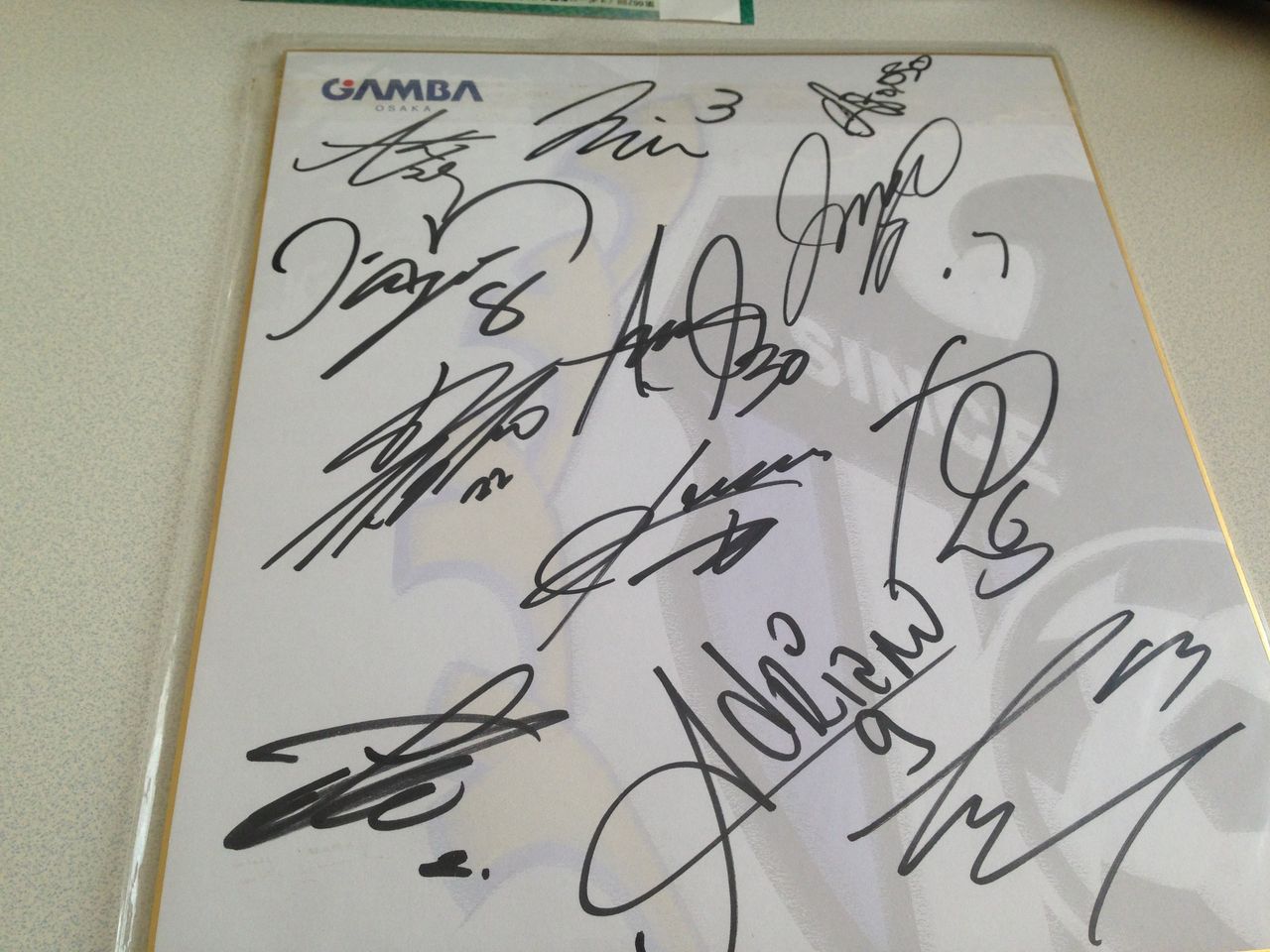 22激安通販 ガンバ大阪 遠藤選手のサイン サッカー