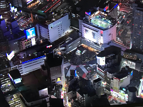 渋谷上空