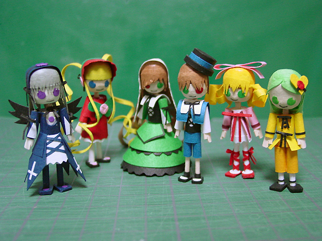 安価で紙製指乗り薔薇乙女作る