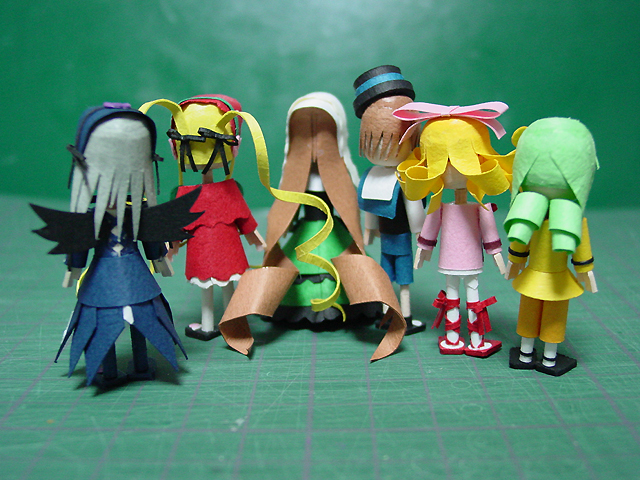 安価で紙製指乗り薔薇乙女作る