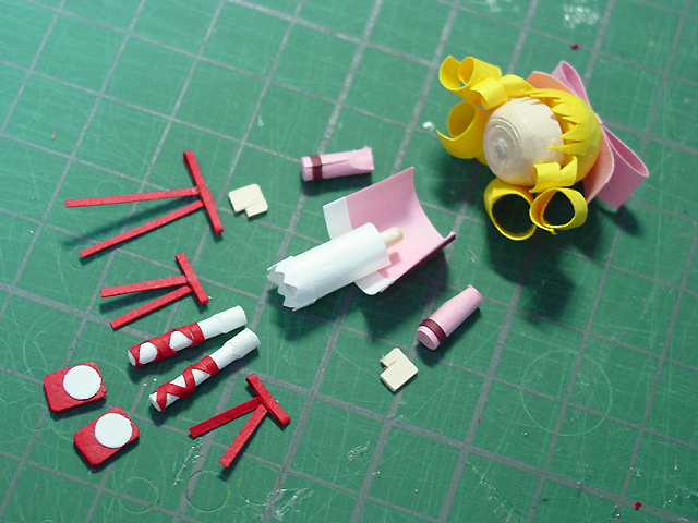 安価で紙製指乗り薔薇乙女作る