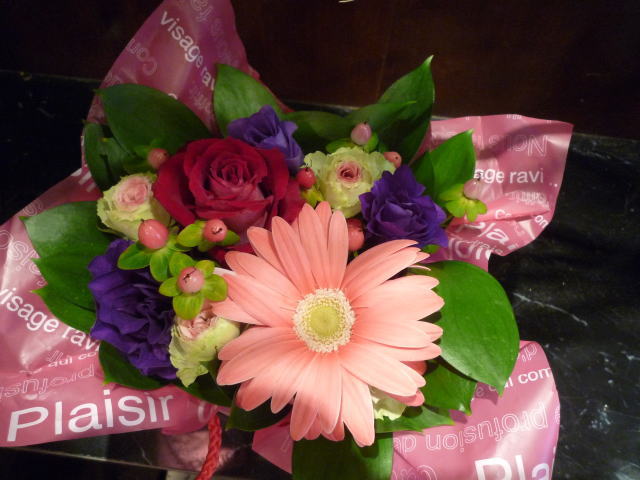 紫の八重咲きトルコキキョウ 花輝ブログ