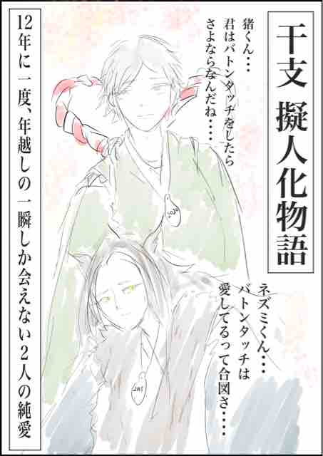 [静原舞香]創作漫画７『干支を擬人化してみたオ漫画』