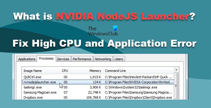 NVIDIA NodeJS ランチャーの高い CPU 使用率とアプリケーション エラー : blogcacanhminiのblog