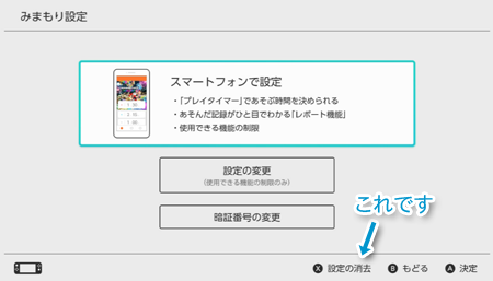 Nintendo Switch の「みまもり機能」、いらないから解除したい