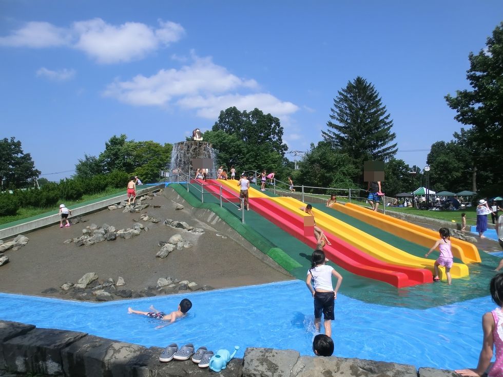 芽室公園にて残り少ない夏を楽しむ きんちゃんの十勝大好き