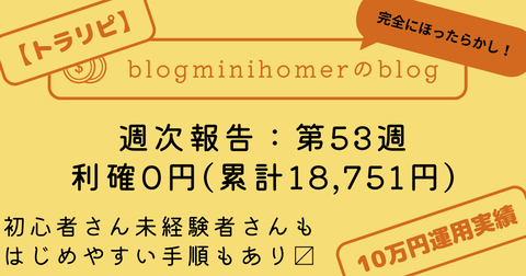 トラリピ10万運用:週次報告_20241230