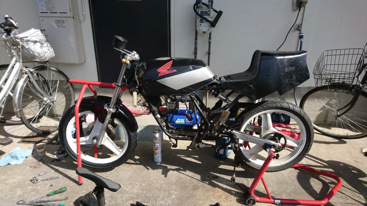 ns50f　純正　FRホイール　チューブレス化 ns50f 純正 FRホイール チューブレス化 - メルカリ