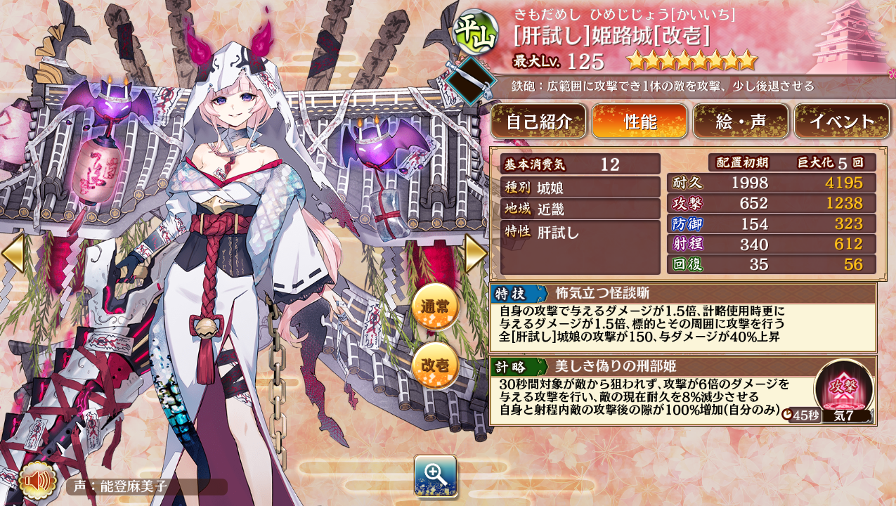 肝試し]姫路城の性能評価【城プロ:RE 攻略】 : Explog
