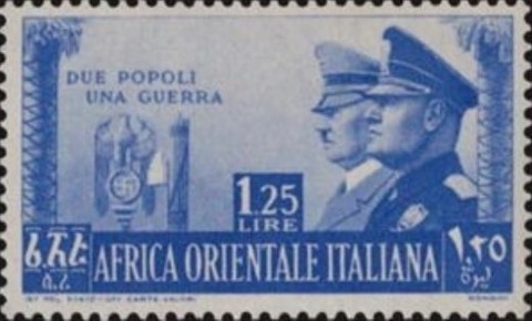 東アフリカムッソリーニとヒトラー.1941.イタリア領