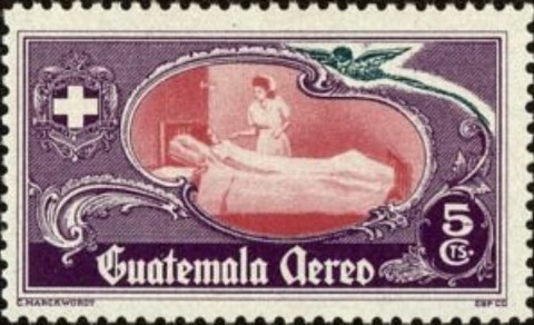 患者と看護師.グアテマラ.1950