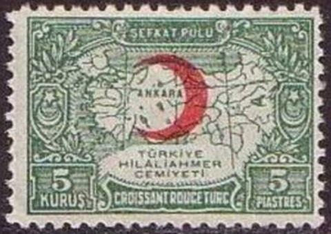 左向き咳赤新月.トルコ.1935