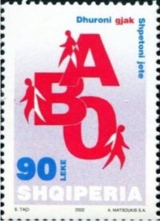ABO式血液型.アルバニア.2002