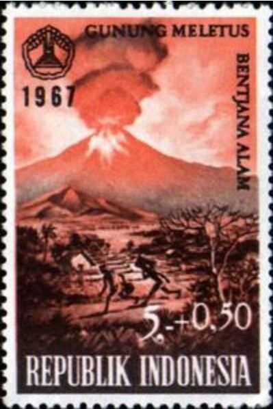 スメル山噴火.インドネシア.1967