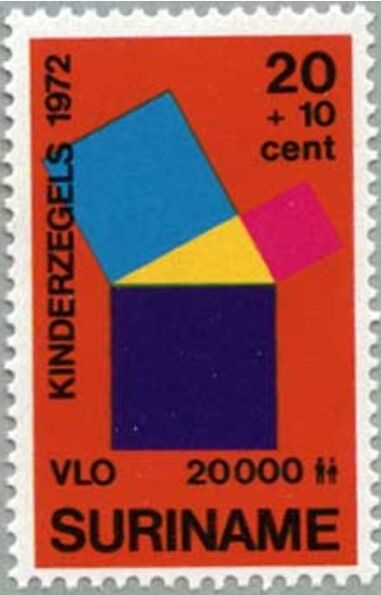 ピタゴラスの定理.スリナム.1972