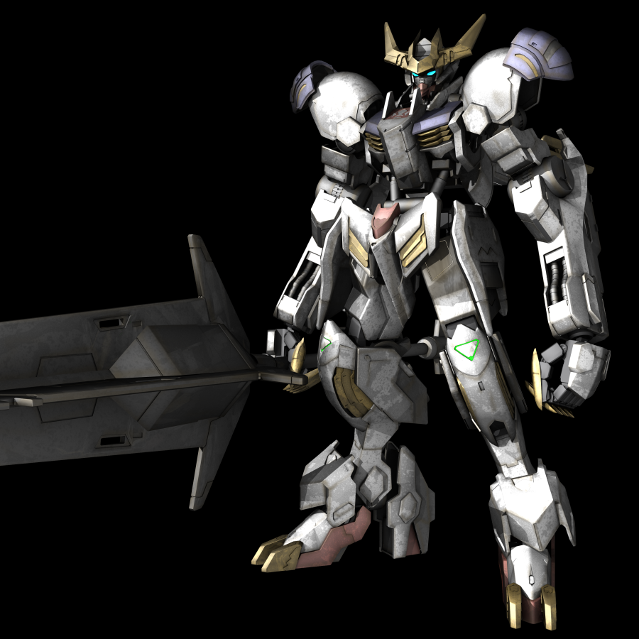 鉄血のオルフェンズ ガンダムバルバトスルプスレクス 完成1 ３d Cgで3d ガンダムモデリング ３d Gundam Modeling