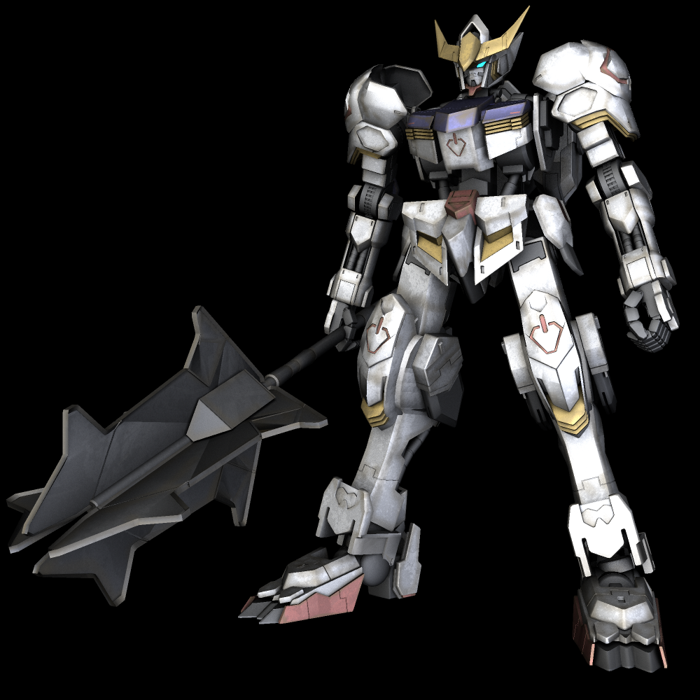 鉄血のオルフェンズ 3d ガンダム バルバトス完成１ ３d Cgで3d ガンダムモデリング ３d Gundam Modeling
