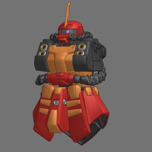 機動戦士ガンダム サンダーボルト サイコザク 3 ３d Cgで3d ガンダムモデリング ３d Gundam Modeling