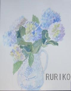 あじさいを描く 水彩画やパステル画でスケッチを描こう あじさいを描く 水彩画やパステル画でスケッチを描こう