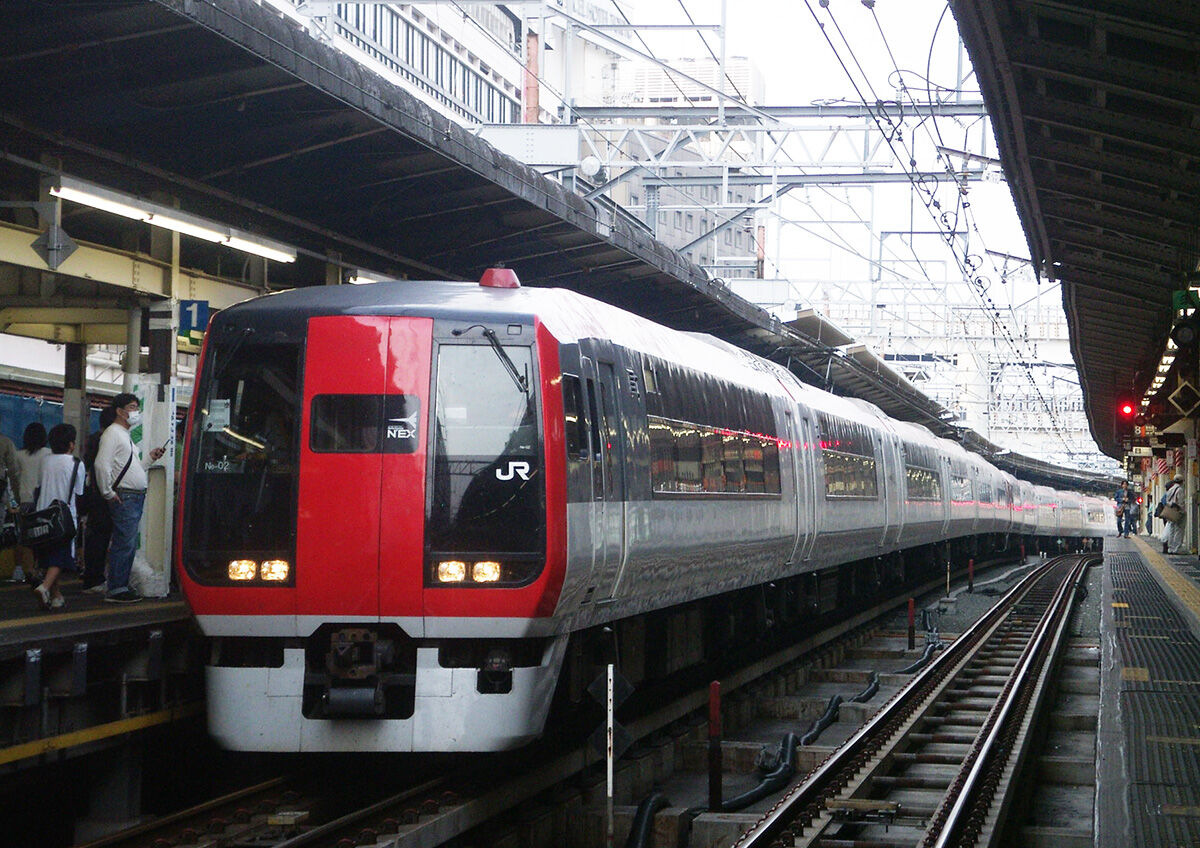 成田エクスプレス253系 蒼空になる疫病退散祈願 成田エクスプレス253系 蒼空になる疫病退散祈願