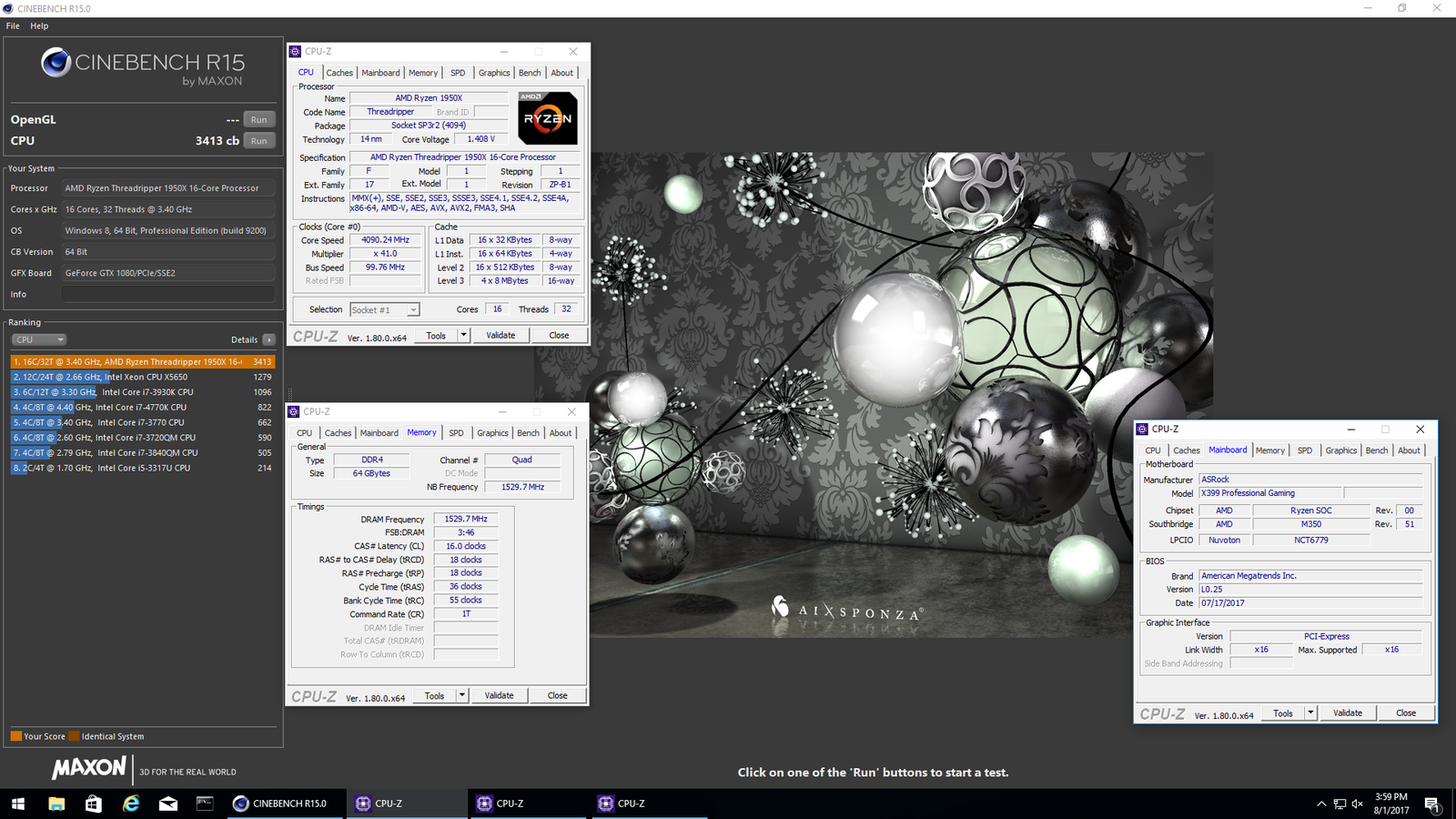 1950x cinebench 1950x cinebench