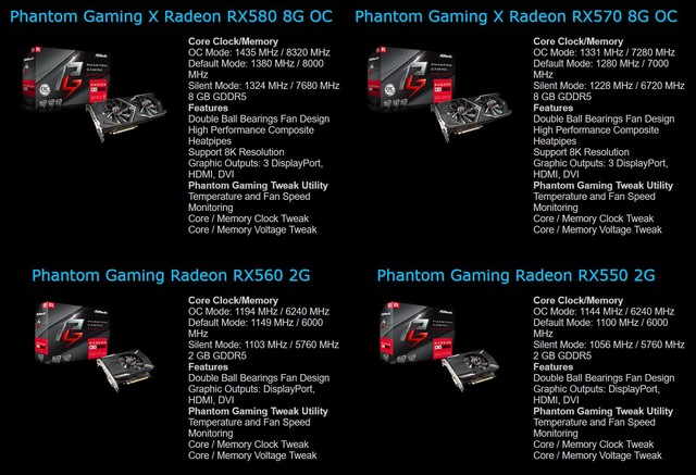 ASRock、Radeon RX 500シリーズでビデオカード市場に参入 : PCパーツまとめ