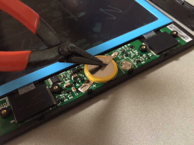 【DIY】書いたものが消せなくなったBoogie Boardは電池交換で復活できる!:KINGJIM Boogie Board BB-1 ...